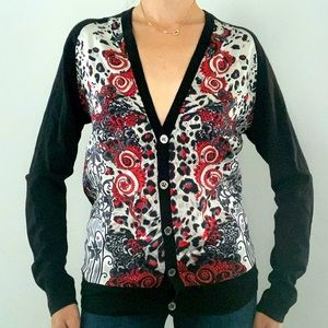 Versace Collection Silk Cardigan size S